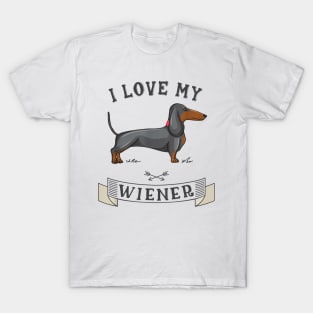 I Love My Wiener T-Shirt